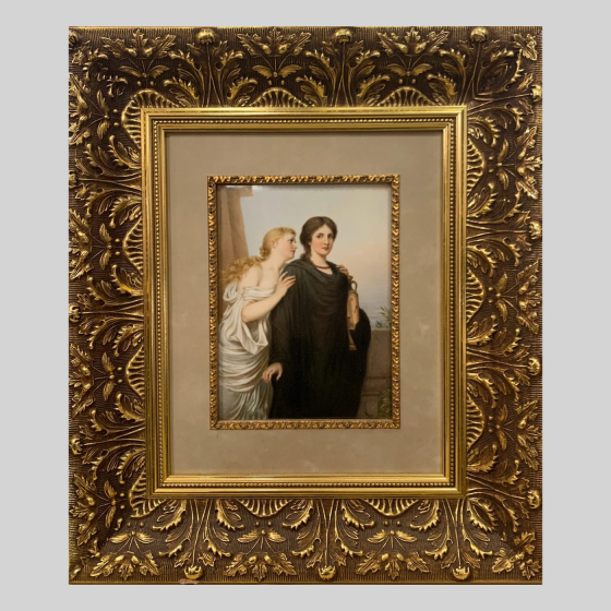 Пласт "День и ночь", Германия, KPM, 1870-1880-е гг. Пласт "День и ночь", Германия, KPM, 1870-1880-е гг.